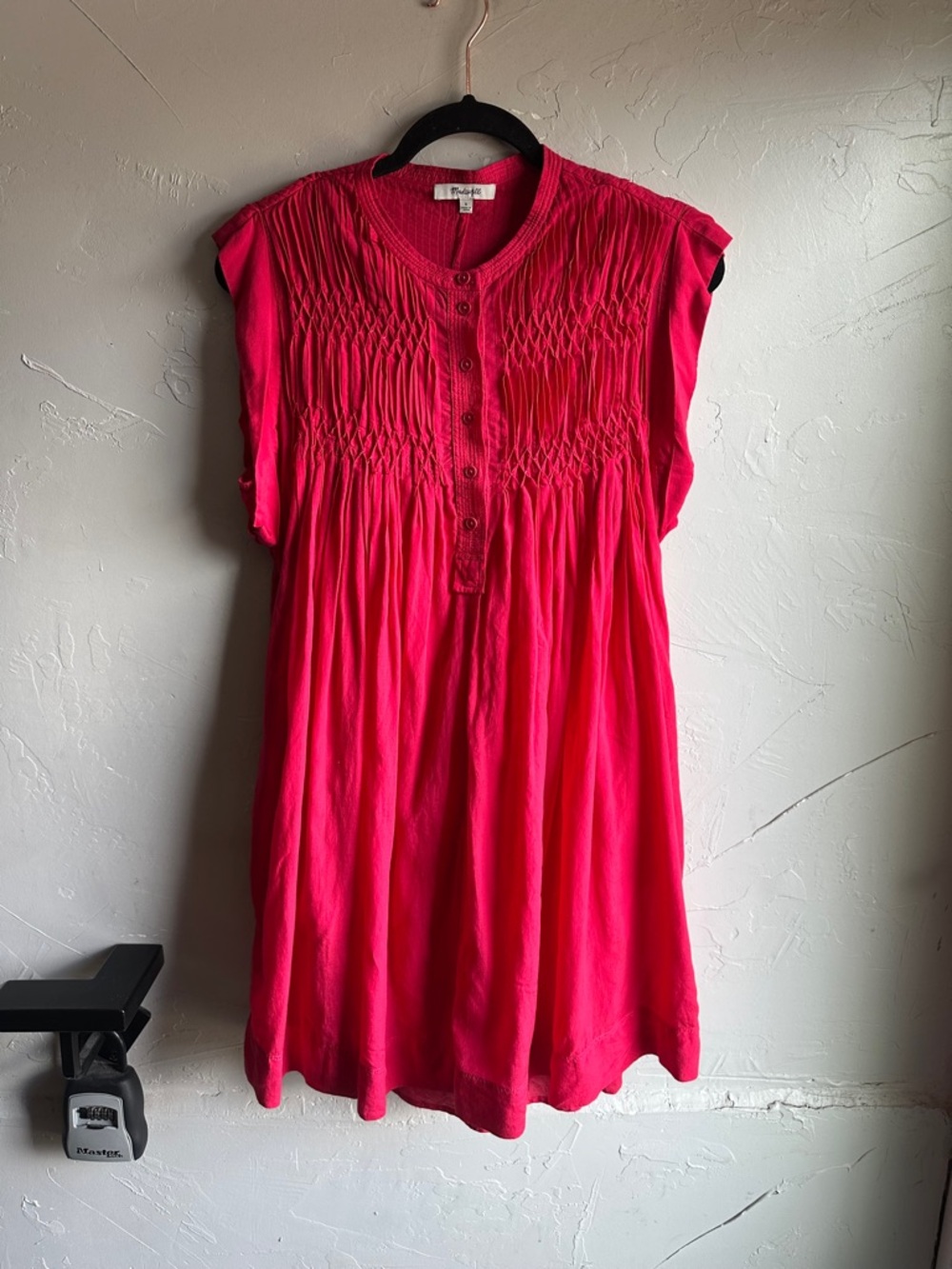 Madewell Embroidered Pleated Mini Dress Sz S Cottagecore‎ Babydoll Summer